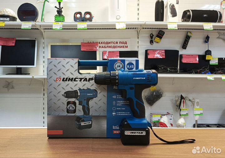 Аккумуляторная дрель-шуруповерт Инстар ашп 73214