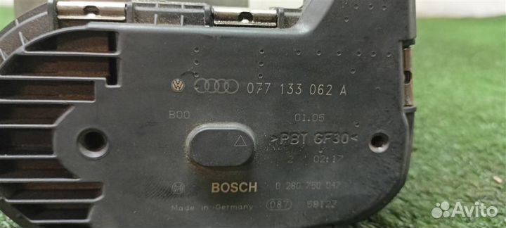 Заслонка дроссельная электрическая Audi Audi A8