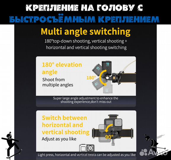 Крепление на голову с быстросъёмным креплением для