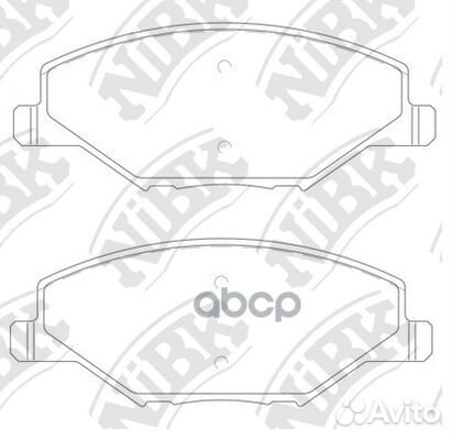 Колодки тормозные дисковые перед PN33002 NiBK