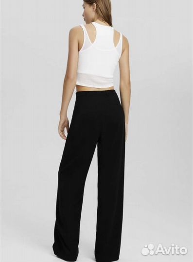 Штаны брюки широкие bershka