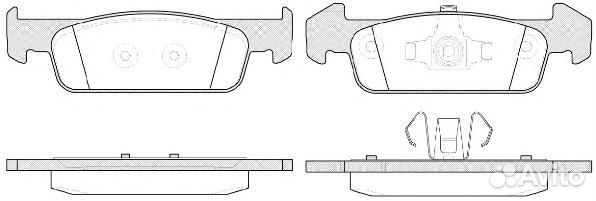 Колодки тормозные 1540.10 Remsa