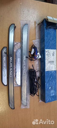 Накладки на пороги nissan murano z52