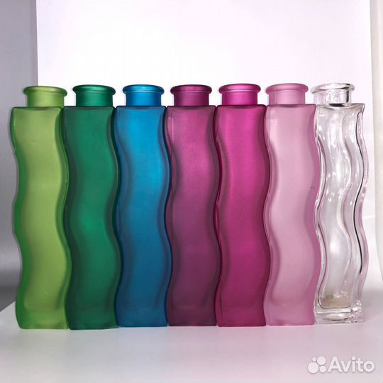 Ваза икея/ IKEA (зеленая/синяя/розовая/прозрачная)