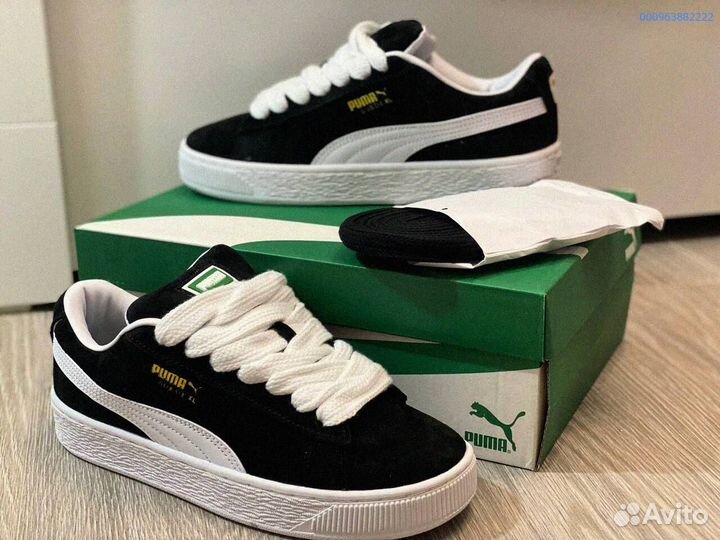 Кроссовки мужские Puma Suede XL “Black White “
