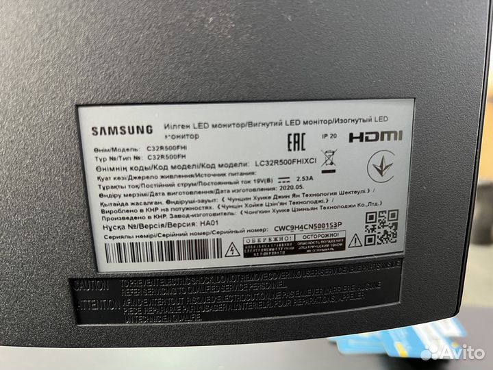 Монитор samsung c32r500fhi
