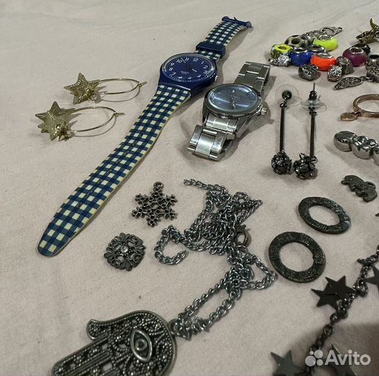 Украшения часы серьги кольца подвески шармы