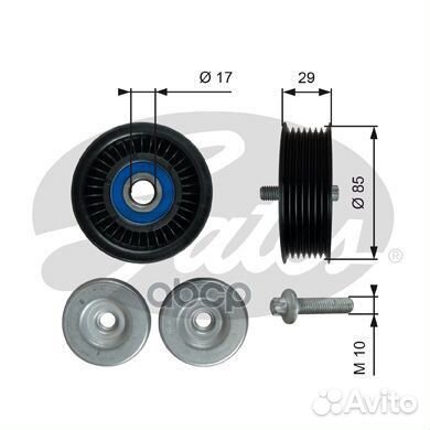 Ролик ремня приводного MB 3.0/6.0 09- T36765 Gates