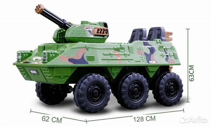 Электромобиль Бронемашина бтр