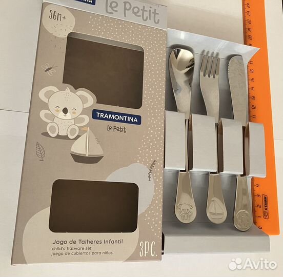 Набор детских столовых приборов Tramontina Inox
