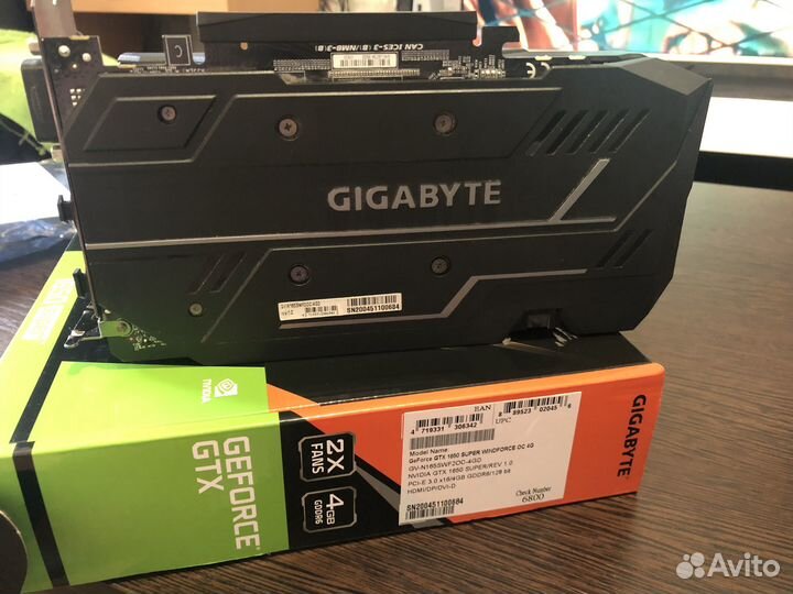 Видеокарта gtx 1650 super Windforce OC 4G