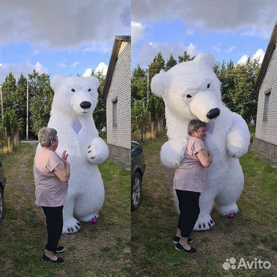 Аниматор Мишка. Поздравление Белого Медведя