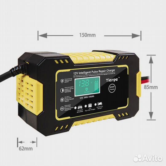 Зарядное устройство аккумулятора 12в 6а, новое