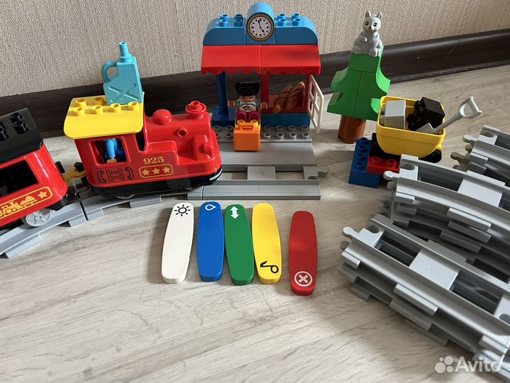 Lego duplo поезд на паровой тяге 10874,10882,10872