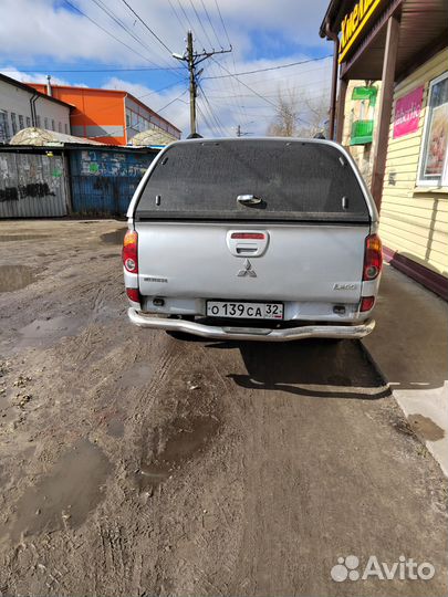 Защита бампера Митсубиси л200 4