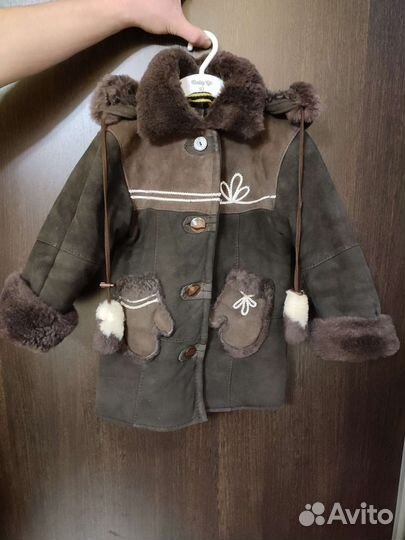 Дубленка на девочку 110