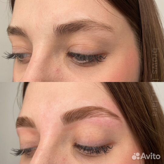 Коррекция бровей, ламинирование ресниц