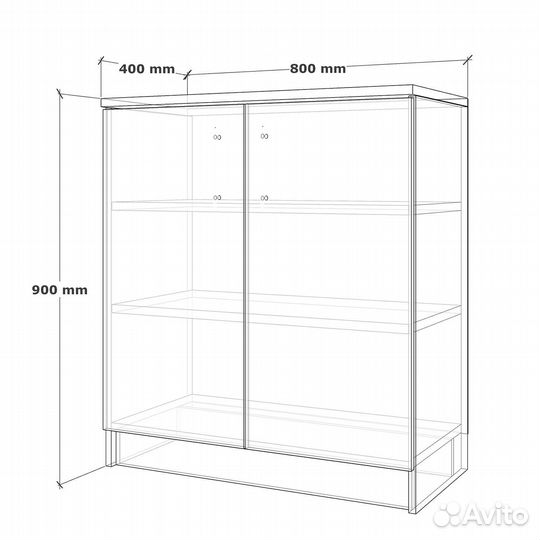Тумба Ассен-951b дуб молочный прикроватная