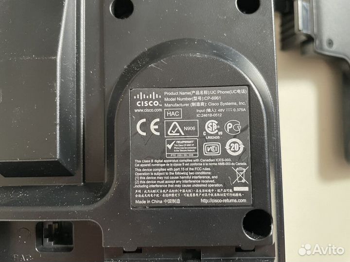 IP-телефон Cisco CP-6961,CP-6921,CP-7906,CP-7942G