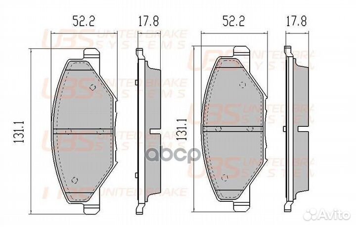 Тормозные колодки VW polo Седан 10/skoda fabia