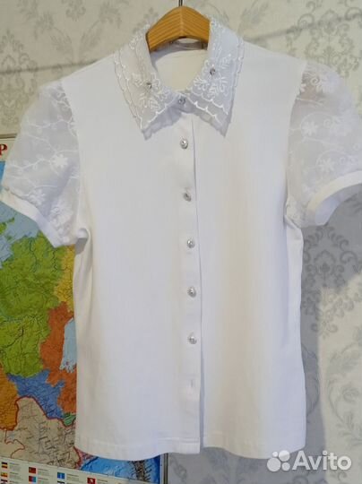 Блузка школьная рост 134-140