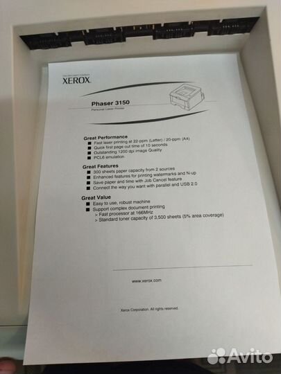Принтер лазерный Xerox 3150