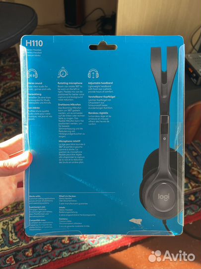 Проводная гарнитура Logitech H110