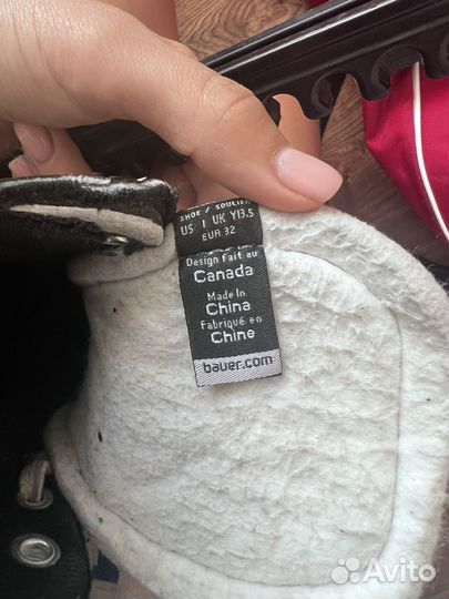 Хоккейные коньки bauer 32