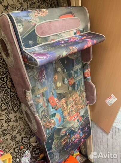 Детский диван кровать машинка