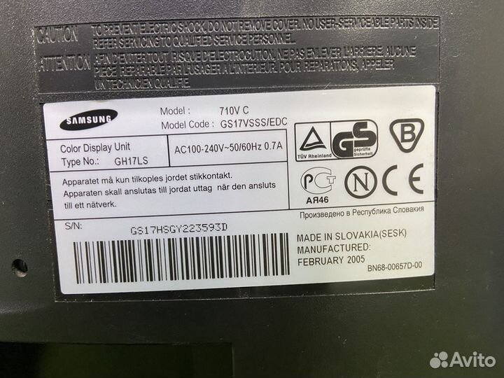 Монитор Samsung 710V C