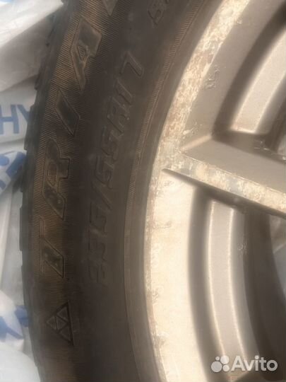 Колеса в сборе r17 зимние (липучка)