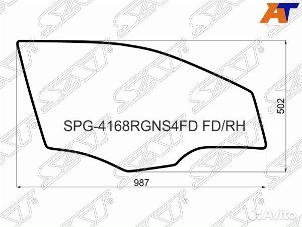 Стекло боковое опускное hyundai accent