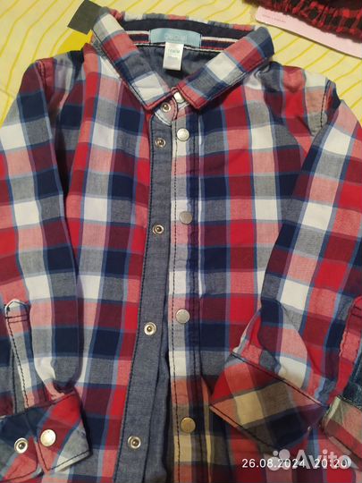 Джинс костюм на девочку 80