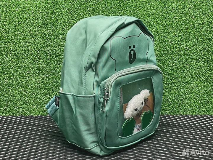 Рюкзак детский со значком Мишкой