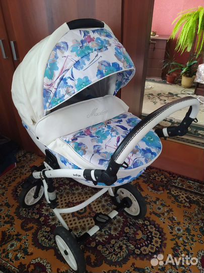 Прогулочная коляска 2 в 1 бу индиго