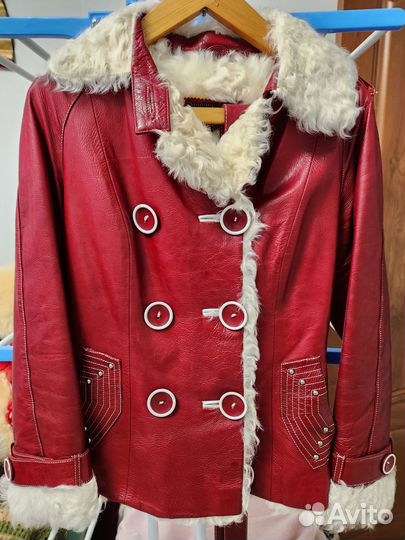 Дубленка женская натуральная кожа и мех