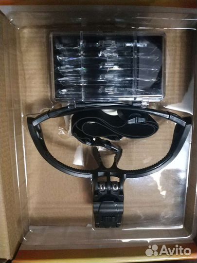 Очки лупа с подсветкой и сменными линзами