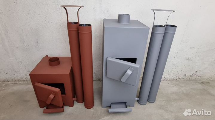 Печь для бассейна на дровах из нержавеющей стали