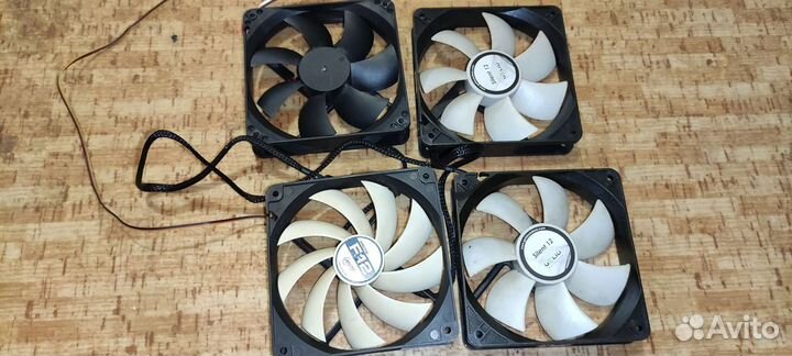 Вентиляторы 120 4 шт. 3 pin