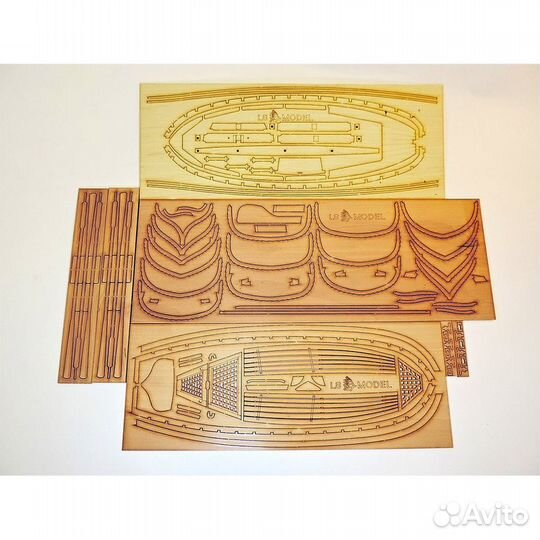 Сборная модель из дерева Ял 6 1/24