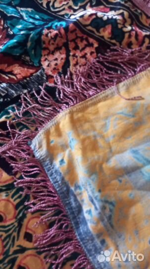 Ковер СССР плюш коврик павлины