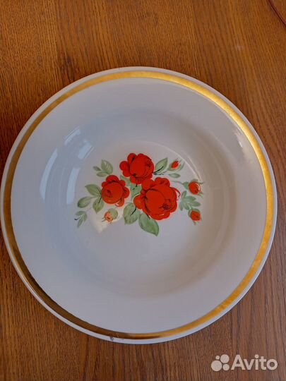 Глубокая тарелка СССР Дальневосточный фарфор.завод