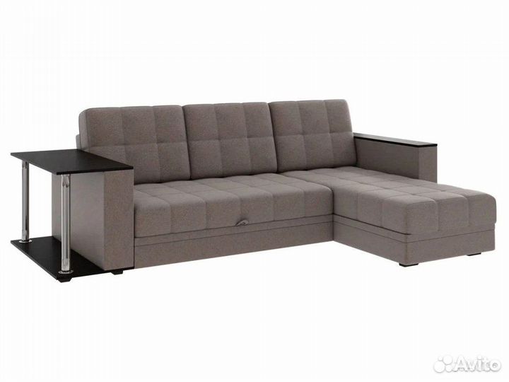 Диван угловой Атлант со столиком рогожка Нептун 54