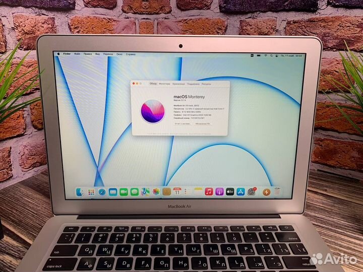 Apple MacBook Air 13 8gb/SSD/120gb/Monterey