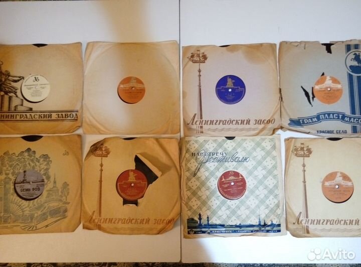 Советские пластинки на 78 и 33 оборотов