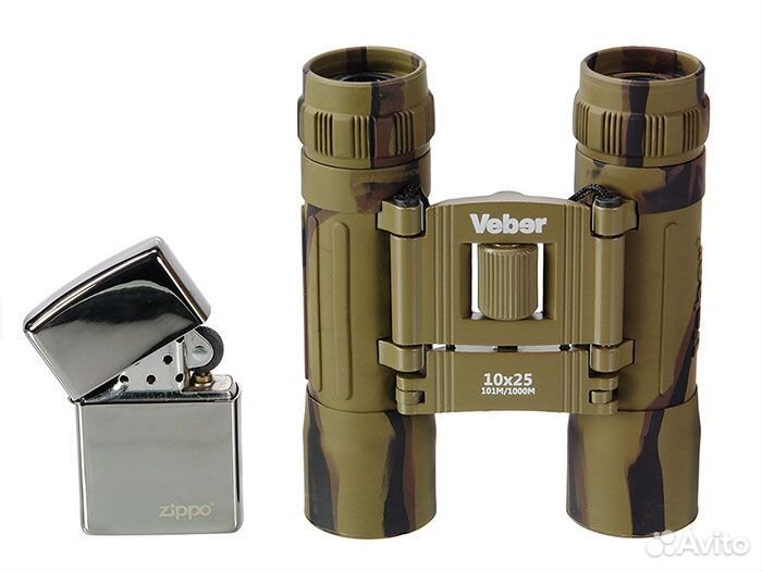 Бинокль Veber Sport бн 10x25 камуфлированный