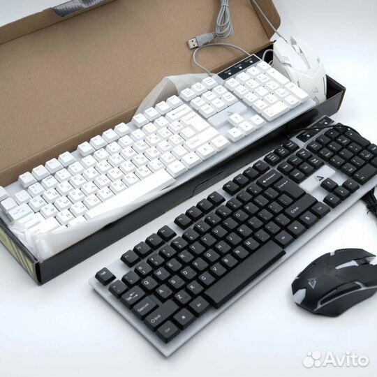 Игровой Комплект клавиатура и мышь с подстветкой