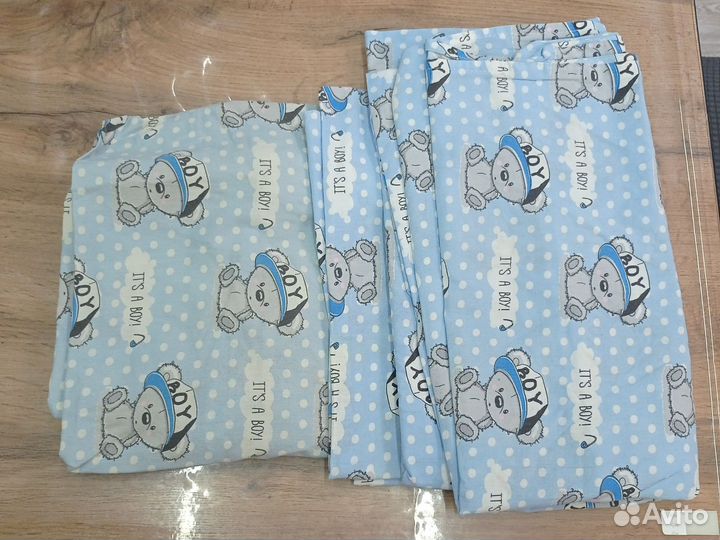 Комплект постельного белья в детскую кроватку