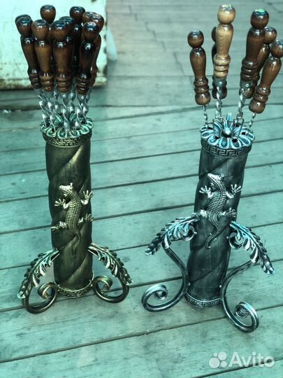 Подставка для шампуров.ковка