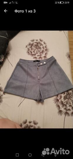 Шорты джинса 44р и велюр 44-46р